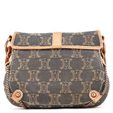 Grey Triomphe Canvas Crossbody Bag