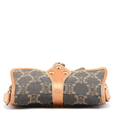 Grey Triomphe Canvas Crossbody Bag
