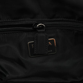 Black Nylon Plexiglass Handle Tote Bag