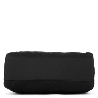 Black Nylon Plexiglass Handle Tote Bag