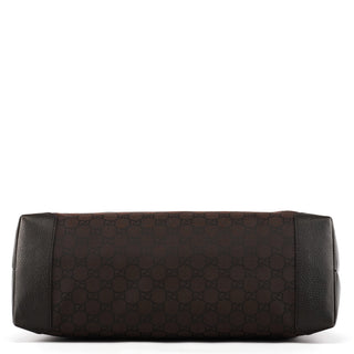 180449 Brown GG Nylon Tote Bag