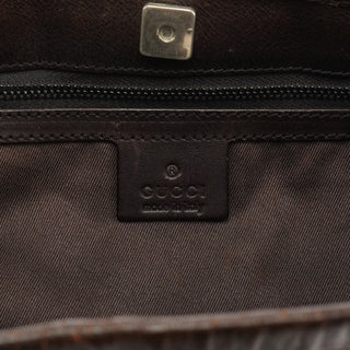 106240 Brown GG Canvas Bucket Shoulder Bag