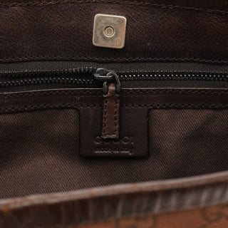 106240 Brown GG Canvas Bucket Shoulder Bag