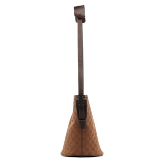 106240 Brown GG Canvas Bucket Shoulder Bag