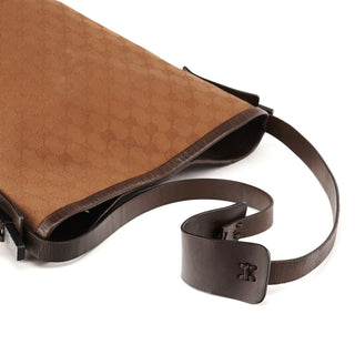 106240 Brown GG Canvas Bucket Shoulder Bag
