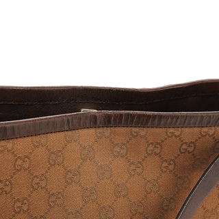 106240 Brown GG Canvas Bucket Shoulder Bag