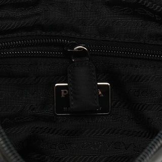 B8448 Black Tessuto Metallo Hobo Shoulder Bag