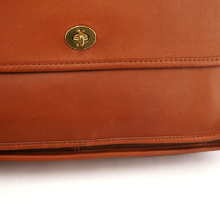 5181 Brown Glove-Tanned Leather 2-Way Briefcase Bag