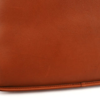 5181 Brown Glove-Tanned Leather 2-Way Briefcase Bag