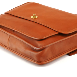5181 Brown Glove-Tanned Leather 2-Way Briefcase Bag