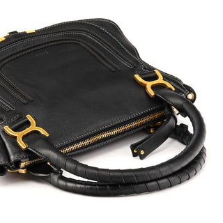 Black Leather Marcie 2-Way Bag