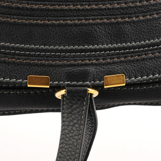 Black Leather Marcie 2-Way Bag