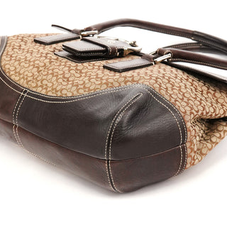6388 Beige Brown Signature Soho Bowling Bag