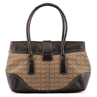 6388 Beige Brown Signature Soho Bowling Bag