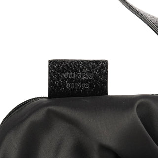 001 3735 Black Nylon Jackie Shoulder Bag