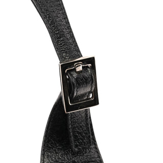 001 3735 Black Nylon Jackie Shoulder Bag