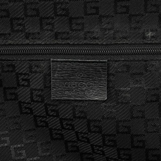 002 1122 Black Leather Tote Bag