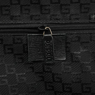002 1122 Black Leather Tote Bag