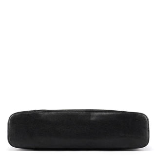 002 1122 Black Leather Tote Bag