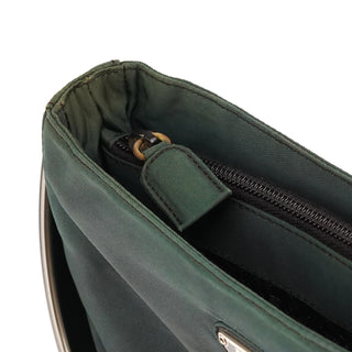 B7514 Green Tessuto Grafite Metal Handle Mini Bag
