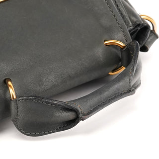 Grey Leather Elsie 2-Way Bag