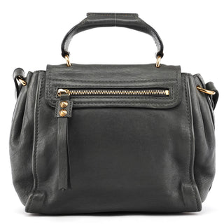 Grey Leather Elsie 2-Way Bag