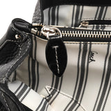 13164 Black Pebbled Leather Tote Bag