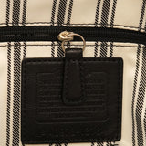 13164 Black Pebbled Leather Tote Bag