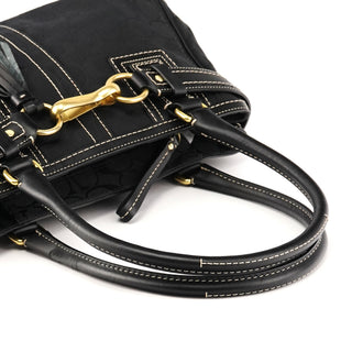 10517 Black Signature Hamptons Tote Bag