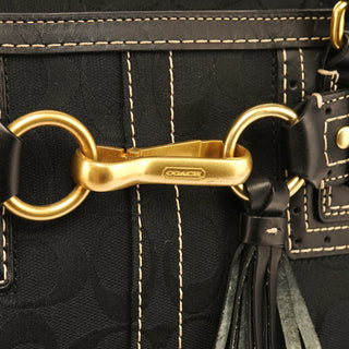 10517 Black Signature Hamptons Tote Bag