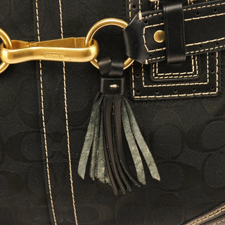 10517 Black Signature Hamptons Tote Bag