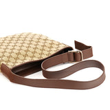 Beige Brown GG Canvas Messenger Shoulder Bag