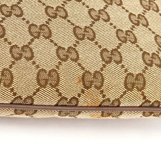 Beige Brown GG Canvas Messenger Shoulder Bag