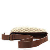 Beige Brown GG Canvas Messenger Shoulder Bag