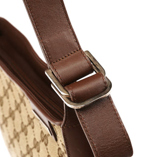 Beige Brown GG Canvas Messenger Shoulder Bag