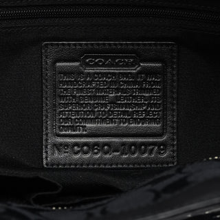 10079 Black Signature Canvas Soho Tote Bag
