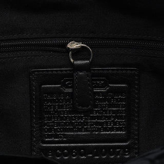 10079 Black Signature Canvas Soho Tote Bag