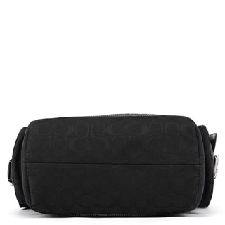 10079 Black Signature Canvas Soho Tote Bag