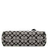 F13065 Sac cabas Hamptons en toile Signature grise et noire