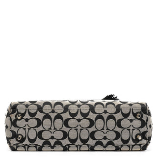 F13065 Grey Black Signature Hamptons Tote Bag