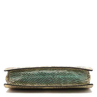 Natural Python Top Handle Bag