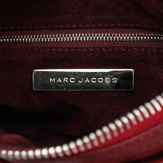 Red Leather Multi-Pocket Shoulder Bag