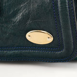 Sac Bay en cuir bleu canard
