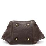 257433 Brown Leather Downtown Tote Bag