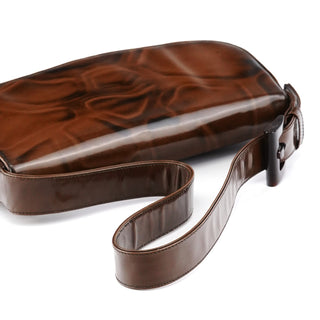 Brown Spazzolato Girafo Shoulder Bag