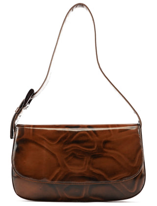 Brown Spazzolato Girafo Shoulder Bag