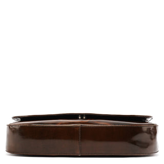 Brown Spazzolato Girafo Shoulder Bag