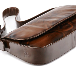 Brown Spazzolato Girafo Shoulder Bag