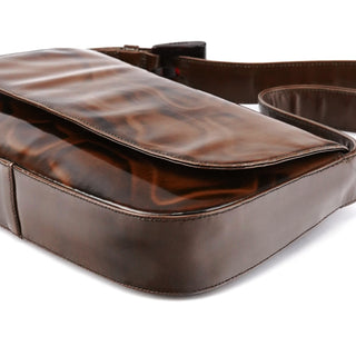 Brown Spazzolato Girafo Shoulder Bag