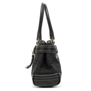 10507 Black Signature Hamptons Tote Bag